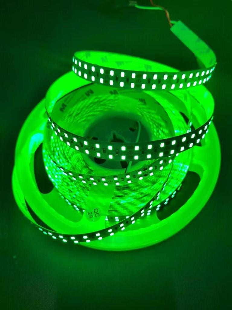 24V Double Row LED Strip Light, 240 LEDs, Self-Adhesive, 15mm Wide, High Brightness Linear Light.
