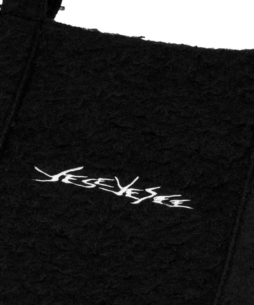 Yeseyesee Y.E.S Sign Logo Tote Bag Black