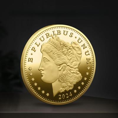 Morgan 2024 or, argent, médaille commémorative, pièce commémorative Statue de la Liberté, cadeau