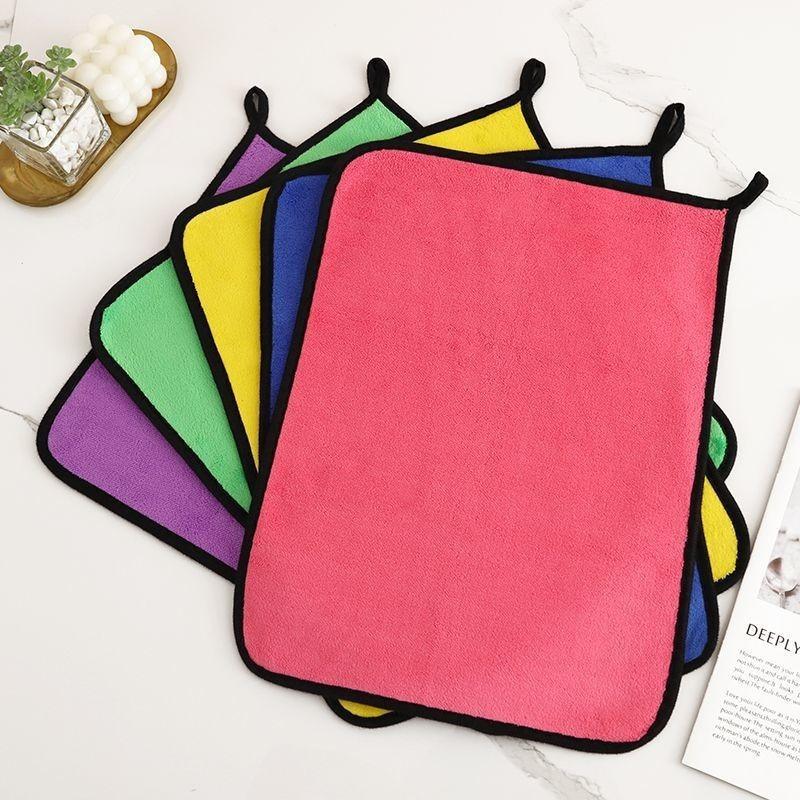 Pack of 5/10 Pieces in Random Colors, Double-Sided Cleaning Towels for Car, Kitchen, and Living Room, Strong Absorbent Towels, Car Clean