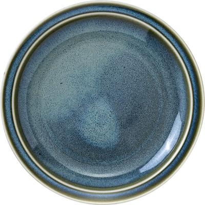 Minoru Pottery Mino Ware MAMANI 165 Plate, Green