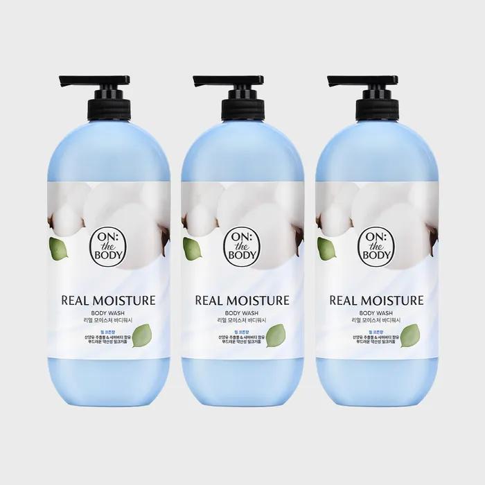 On the Body_On the Body Real Moisture Warm Cotton Body Wash 900g X 3