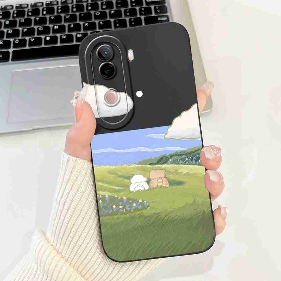 Flower Cover For Vivo V40e Case Soft Silicone Phone Back Cover Casing For Vivo V 40e V40e 4G V2403 Coque TPU Fundas