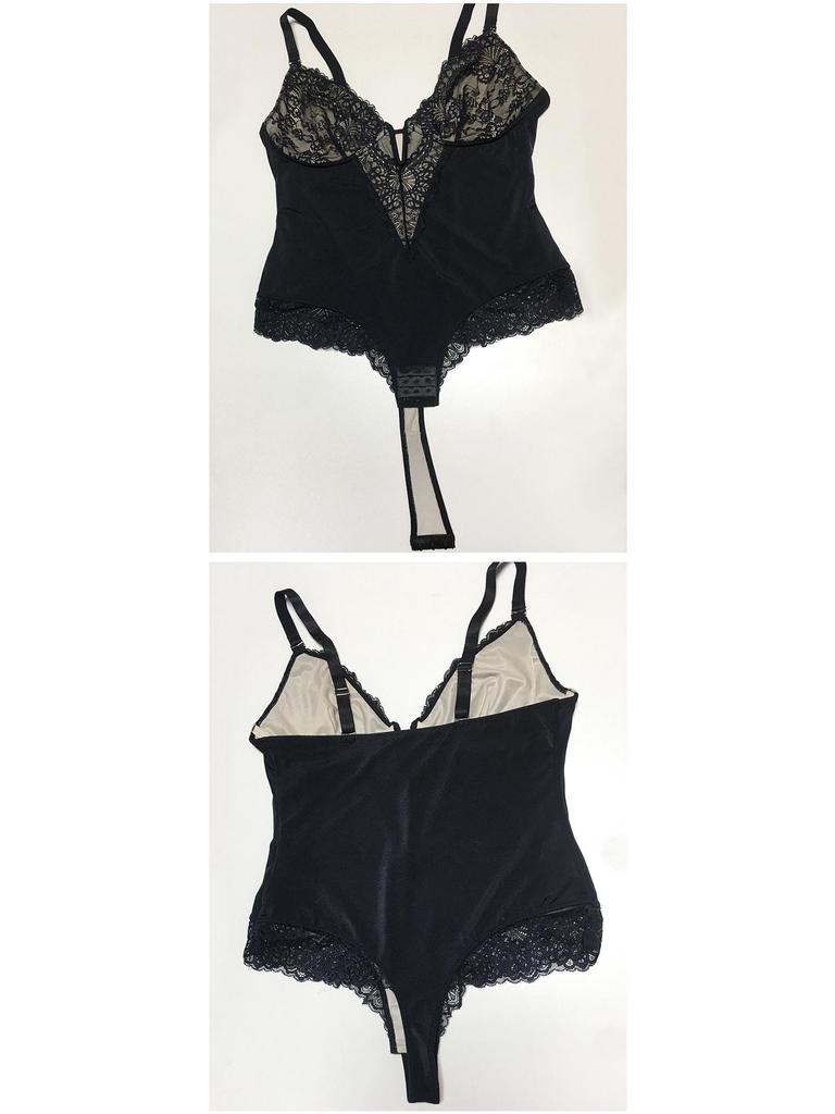 Hochwertige Damen Shapewear in Übergröße: Sexy Bodyforming-Bodysuit mit Bauchkontrolle und Hüftlift.