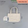 Custom Wear-Resistant Graduation Souvenir Canvas Tote Bag with Ribbon