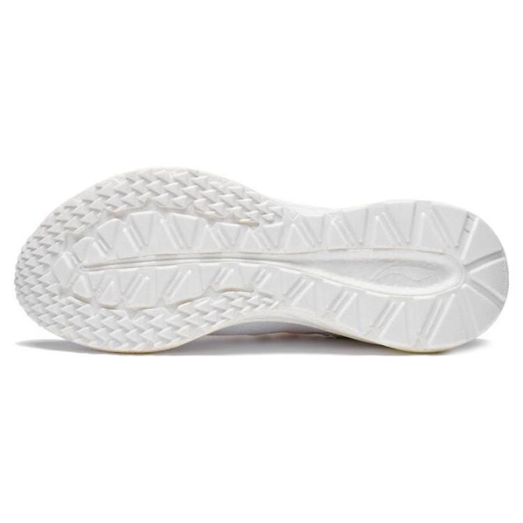 New LiNing YueYing 2.0 Cushioning Slip Resistant And Abrasion Resistant Low Top Running Shoes Women's White Green Orange ARHT002-1