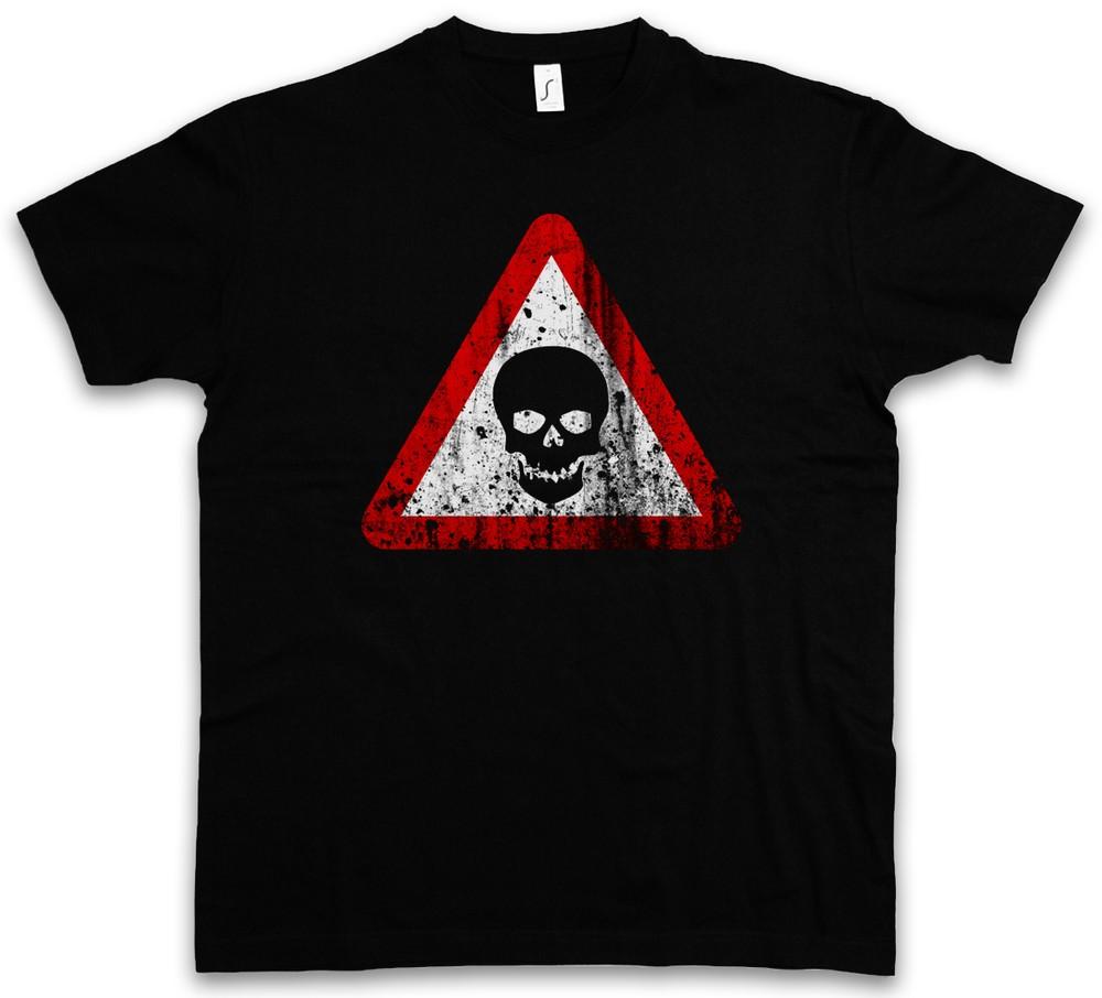 SKULL SIGN T-SHIRT Gothic Horror Schädel Medieval LARP Logo Insignia