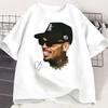 Chris Brown TShirt Breezy Bowl XX Rapper T Shirt Casual Short Sleeve Round Neck Tshirt Concert Music Hiphop Unisex Women Clothing