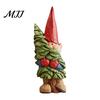 Unique Gifts for Friends Rustic Resin Gnome Ornament, Hand Painted Nordic Style Dwarf Figurine Holiday Home Country Decor and Garden Decoration,