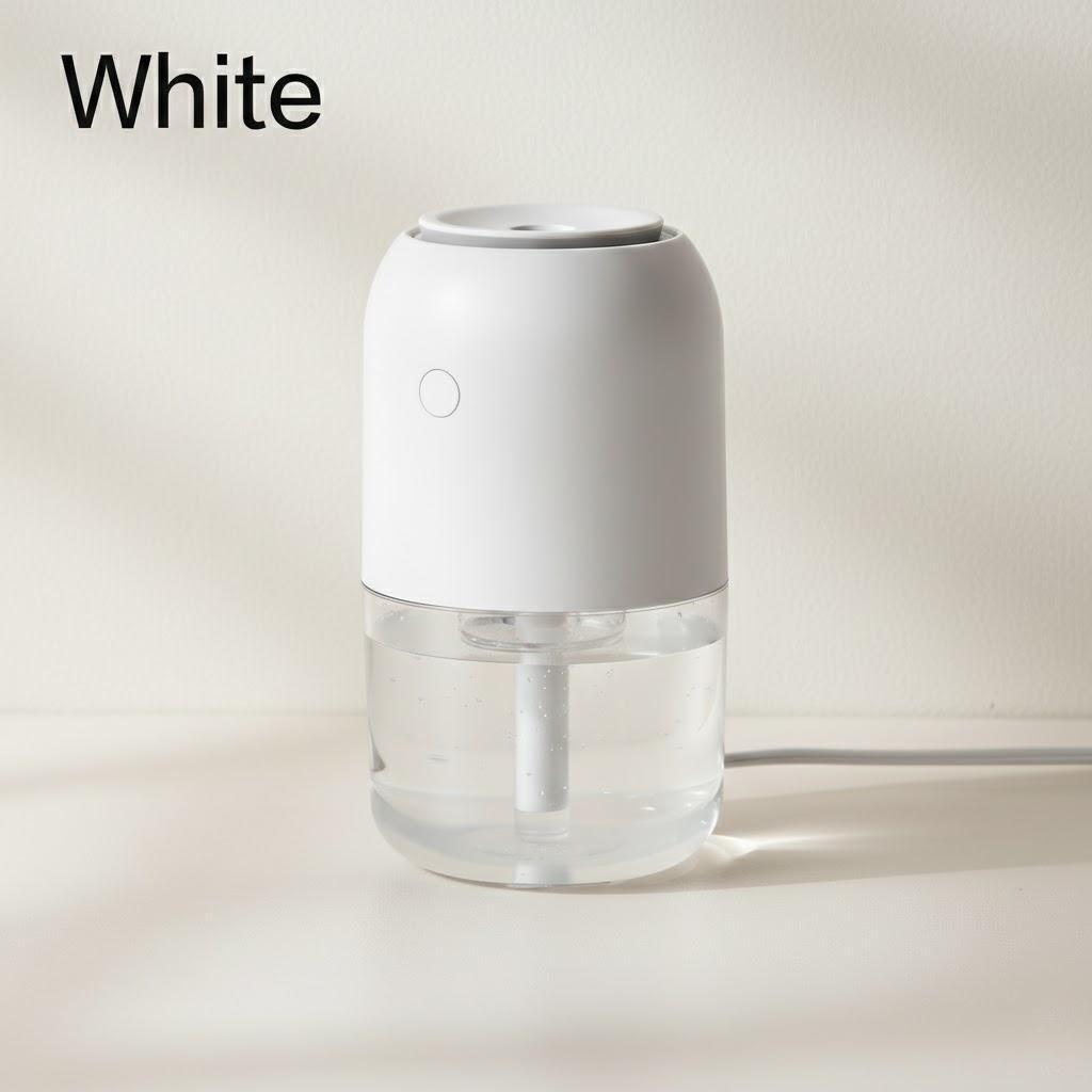 

Colorful Round Car Aroma Diffuser Humidifier Mini USB Rechargeable Silent Cool Mist for Office Bedroom Travel Home белый