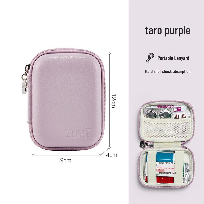 Compact Travel Medicine Organizer Bag - First Aid & Medical Storage for Students, Outings, Business Trips