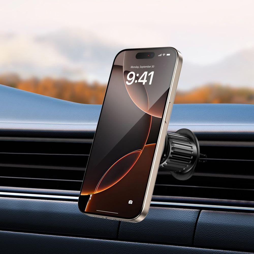 Tech-Protect Mm15W-V10 Magnetic Magsafe Dashboard & Vent Car Mount Wireless Charger 15W Black