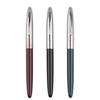 Lanxivi Hero 329 Fountain Pen (Fine Nib, Gold Arrow Pattern, Stainless Steel Cap) 3 Count