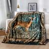 Deer In Forest Scene Blankets are suitable for living rooms, bedrooms, camping, and other places, making them an ideal choice for gifts.