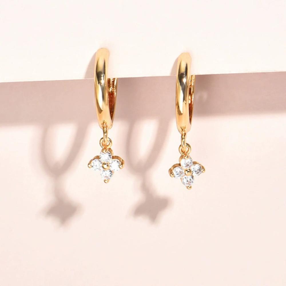 925 Sterling Silver leaf  Earrings For Women Trendy Earring Jewelry Prevent Allergy Party Accessories Gift