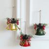 Wrought Iron Christmas Bell Light Wall Hanging Door Hanging Red Fruit Christmas Tree Hanging Decoration Ornaments