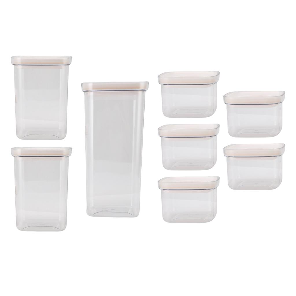 Cereal Storage Container Reusable Plastic Transparent Multipurpose Sealed Grain Can for Cereal
