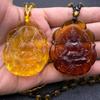 Gul Jambhala Vedhæng Halskæde Til Mænd Kvinder Religiøs Lykke Amulet Buddha Halskæde Lang Sweater Kæde Tilbehør Gave