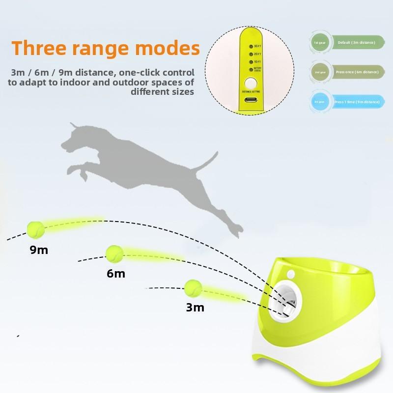 Ball Dog Automatic Launcher Pet Ball Thrower Interactive Game For Pet Training