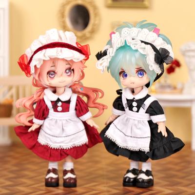 Ob11 Doll Clothes Maid Lolita Set Doll Clothes Set for Obitsu11 GSC 1/12 Doll Clothes Doll Accessories Ufdoll Gsc Bjd Doll