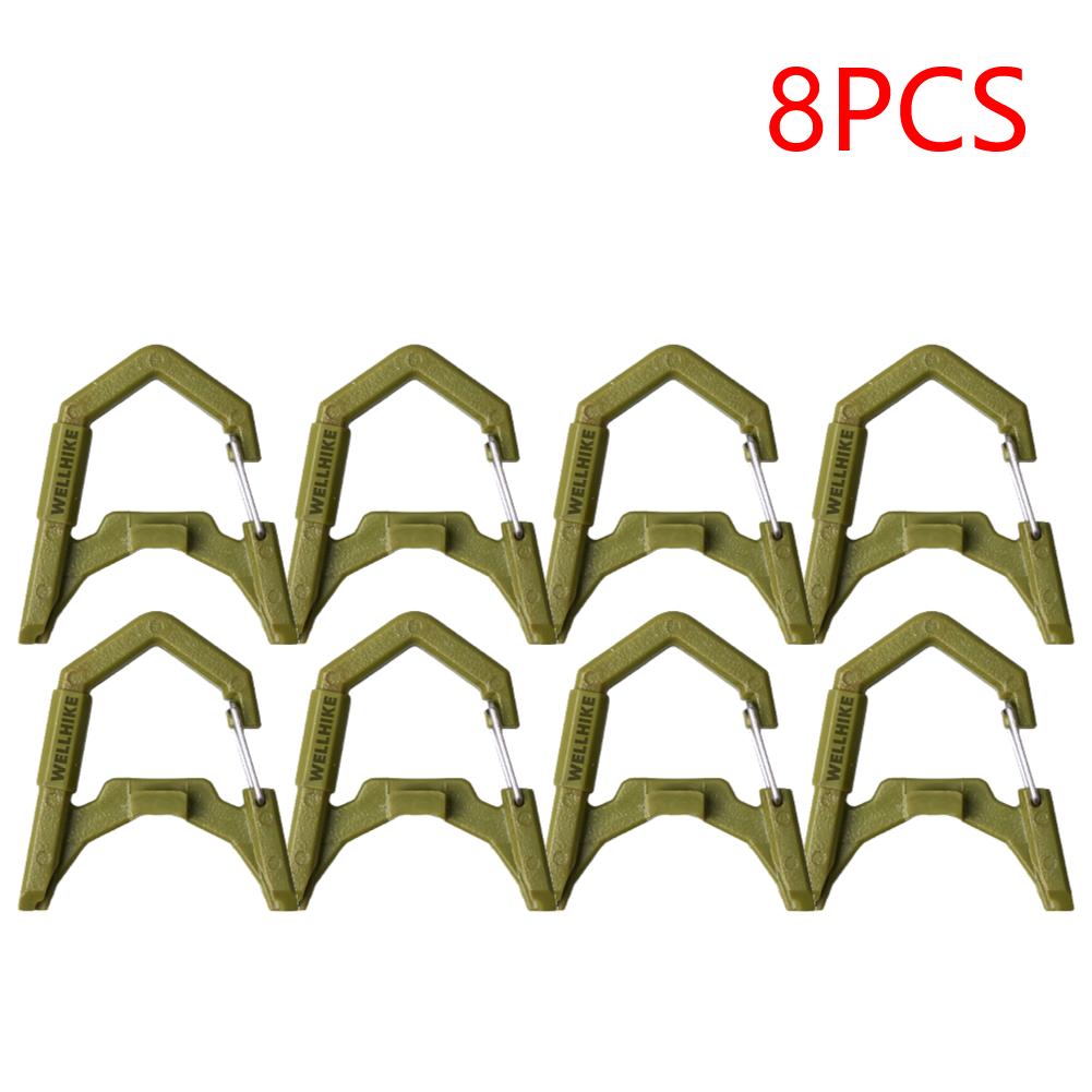 3-10PCS Camping Light Hook Camping Lantern Hanging Buckle GZ Lantern Spring Buckle for Outdoor Camping Fishing