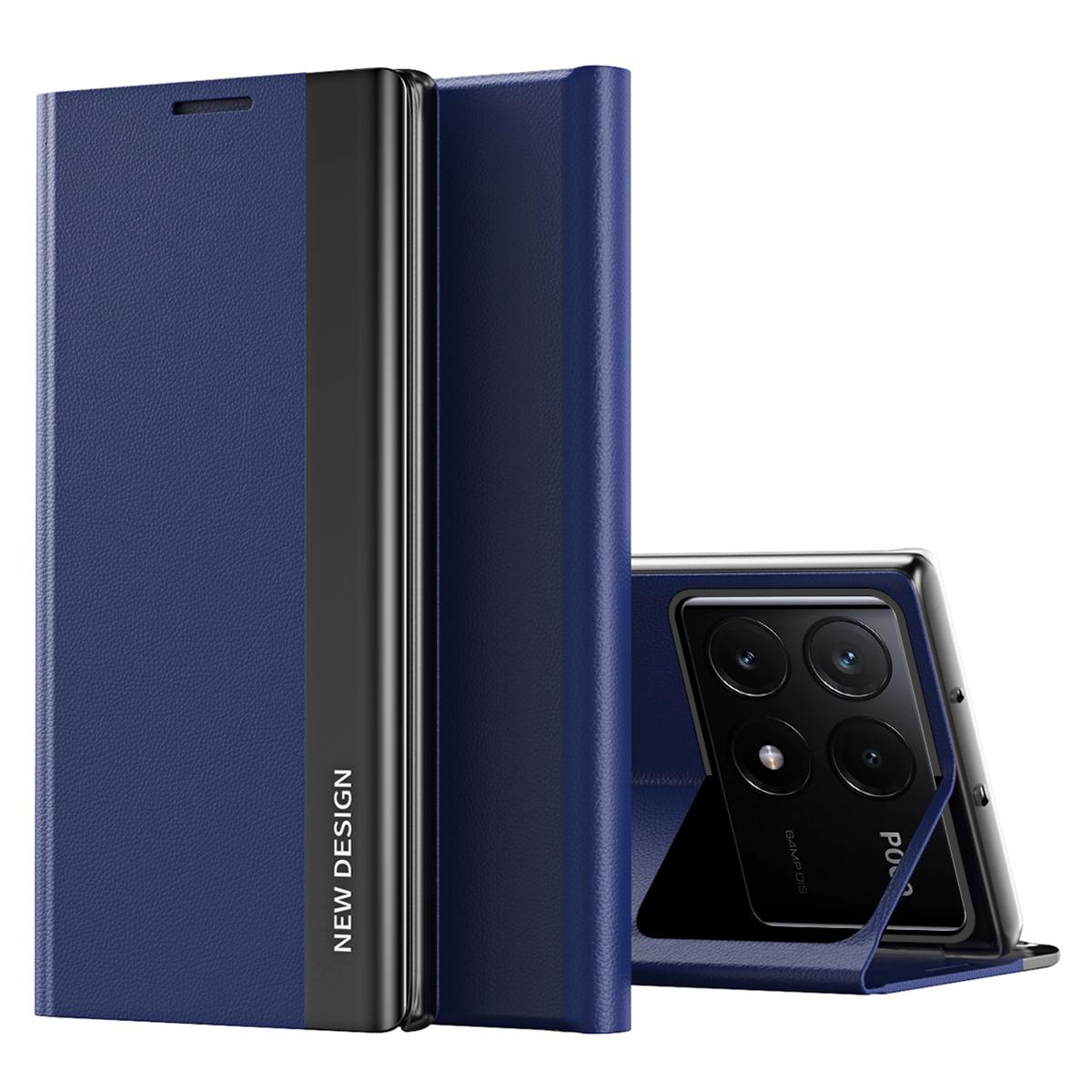 

Чехол для Xiaomi Poco X6 Pro 5G/Redmi K70E 5G с гальваническим покрытием и складной подставкой, чехол для телефона Sapphire