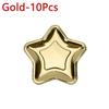10pcs Golden Silver Paper Plate Disposable Christmas Plate Cake Tray Dinner Plate  Party Supplies