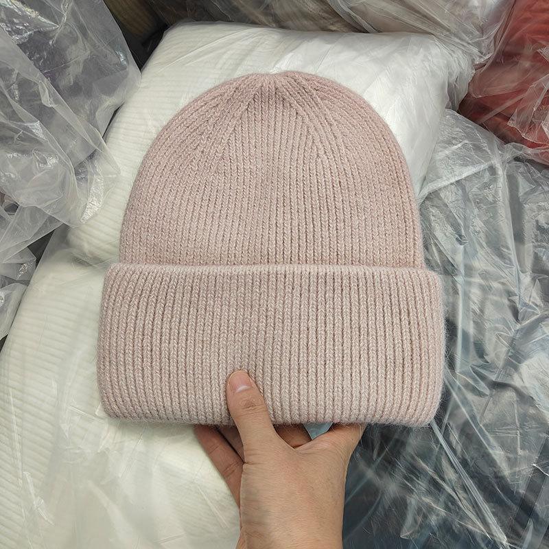 Winter Hats For Women Men Unisex Beanies Luxury Rabbit Fur Thermal Hat Soft Thick Keep Warm Casual Bonnet Baggy Cap New