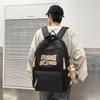 Schoolbag New Large Capacity + Color Backpack Versatile Trend Junior High School School Bag Male College Student Female Backpack