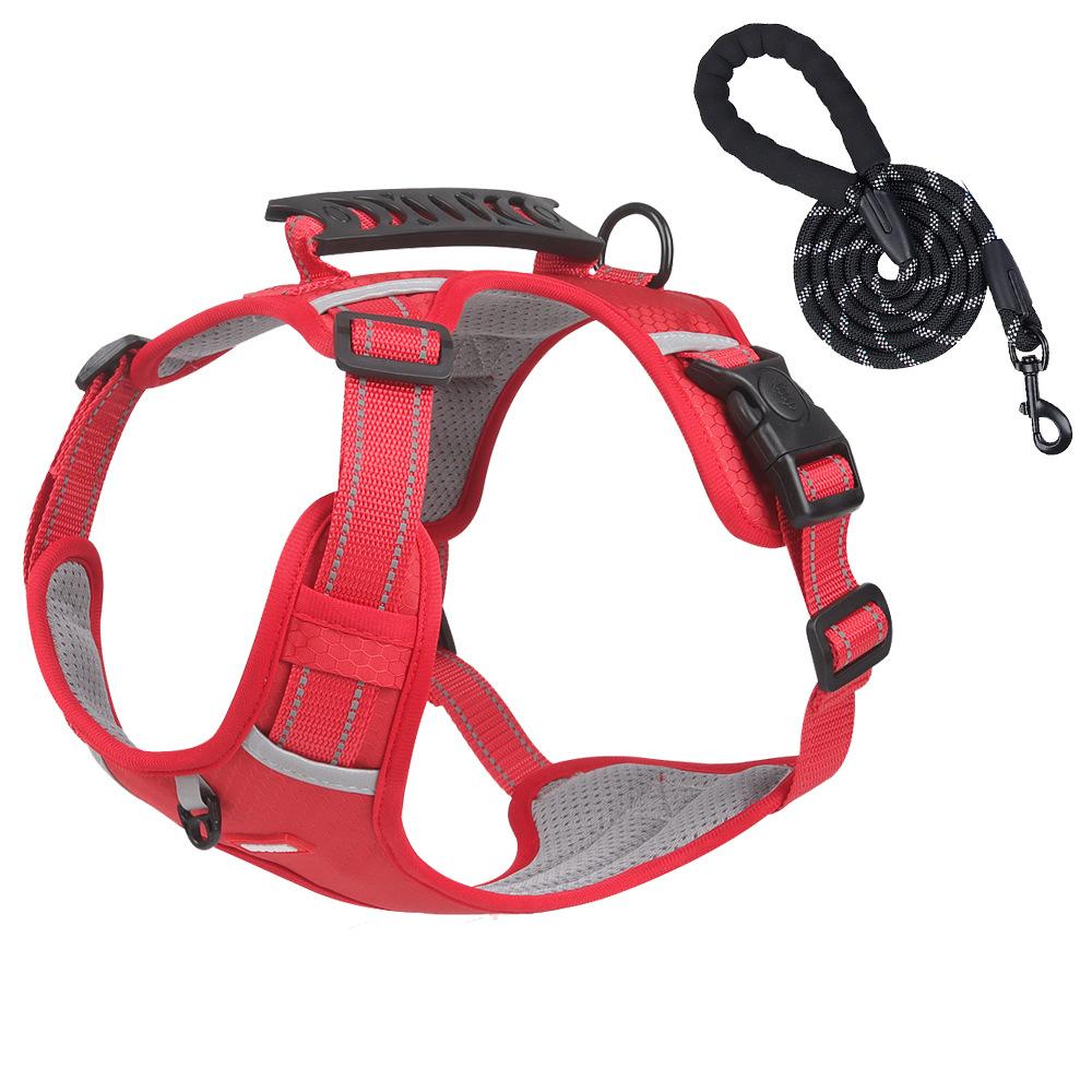 New Pet Chest Strap Vest Type Reflective Large Dog Chest Strap Explosion-proof Dog Traction Rope