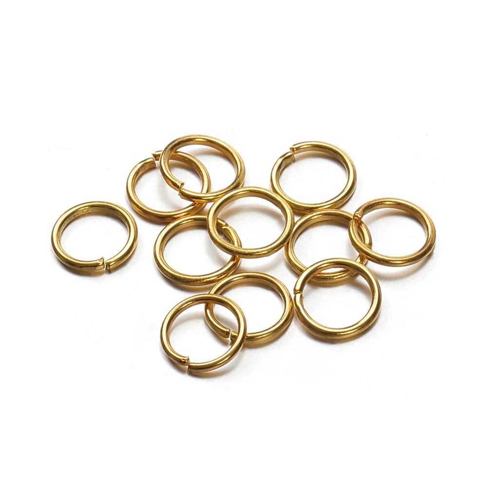 400pcs/lot Wholesale Jump Rings Gold Color Open Rings 4-10mm Split Ring Connectors for Jewelry Making DIY Findings Components