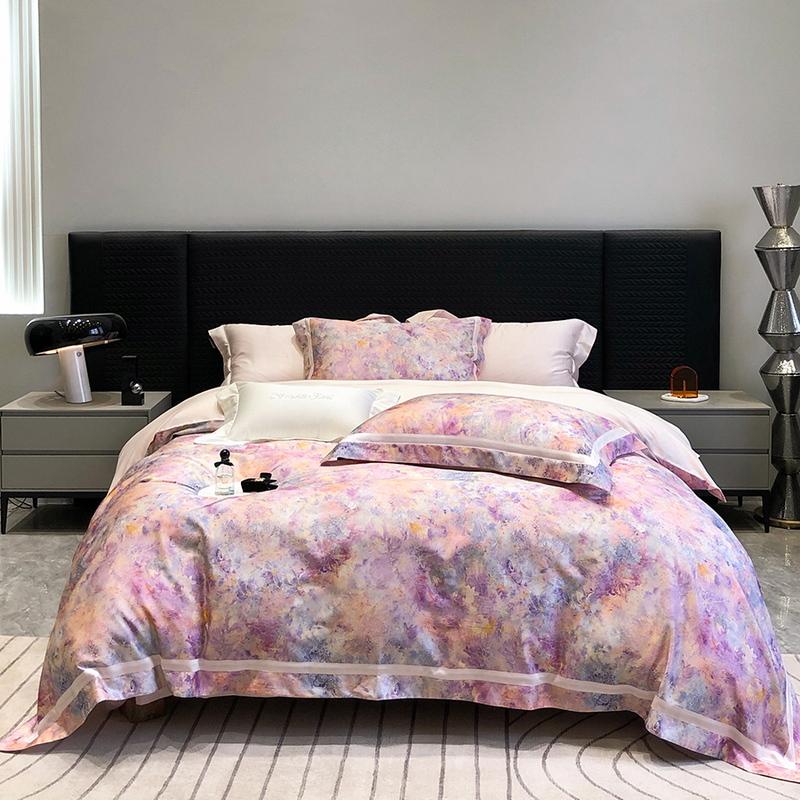 Svetanya Digital Print Bedding Set Egyptian Cotton Bed Linens Sheet Pillowcase Duvet Cover Set Underwear