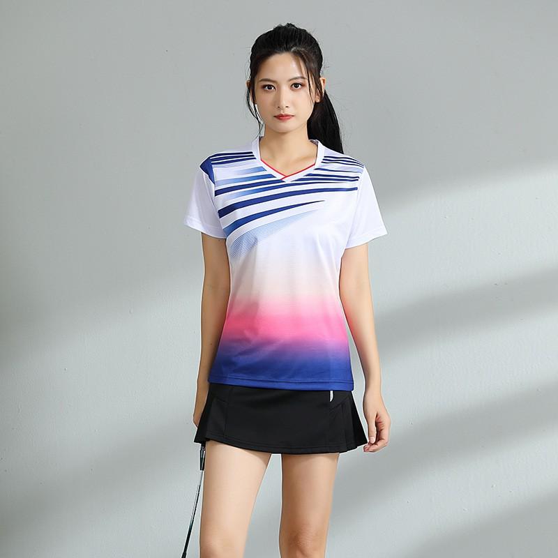 Quick Dry Badminton Shirt Set Men Women Breathable Tennis Table Volleyball Training Team Wear Custom