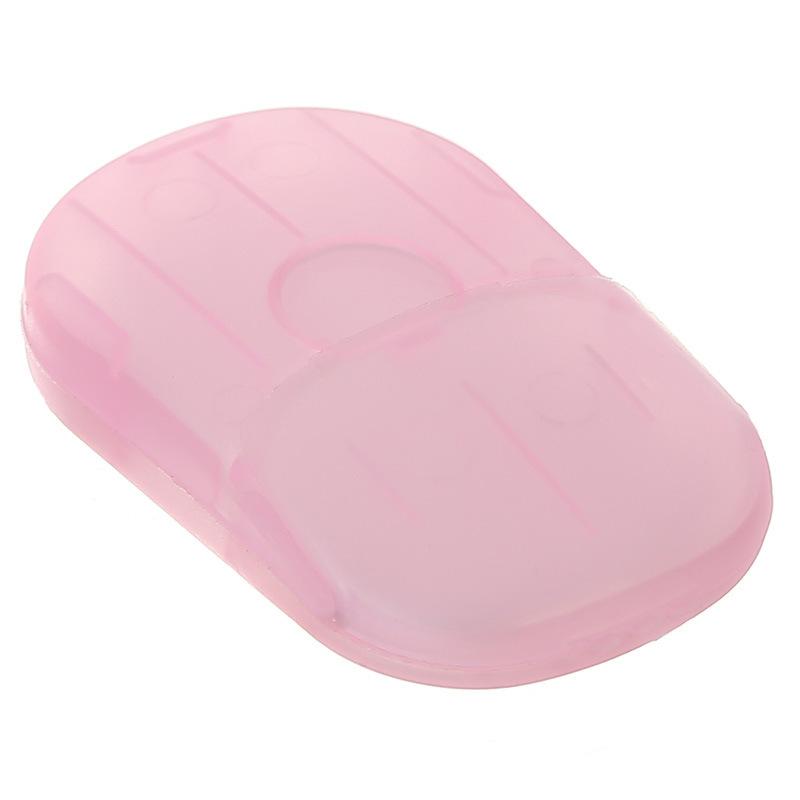 Portable Mini Travel Soap Storage Box With Disposable Paper Soap Tablets Outdoor Travel Hiking Plastic Hand Soap Dispenser