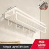 Bathroom Wall Mount Aluminum Storage Shelf With Removable Design For Toilet And Vanity Use