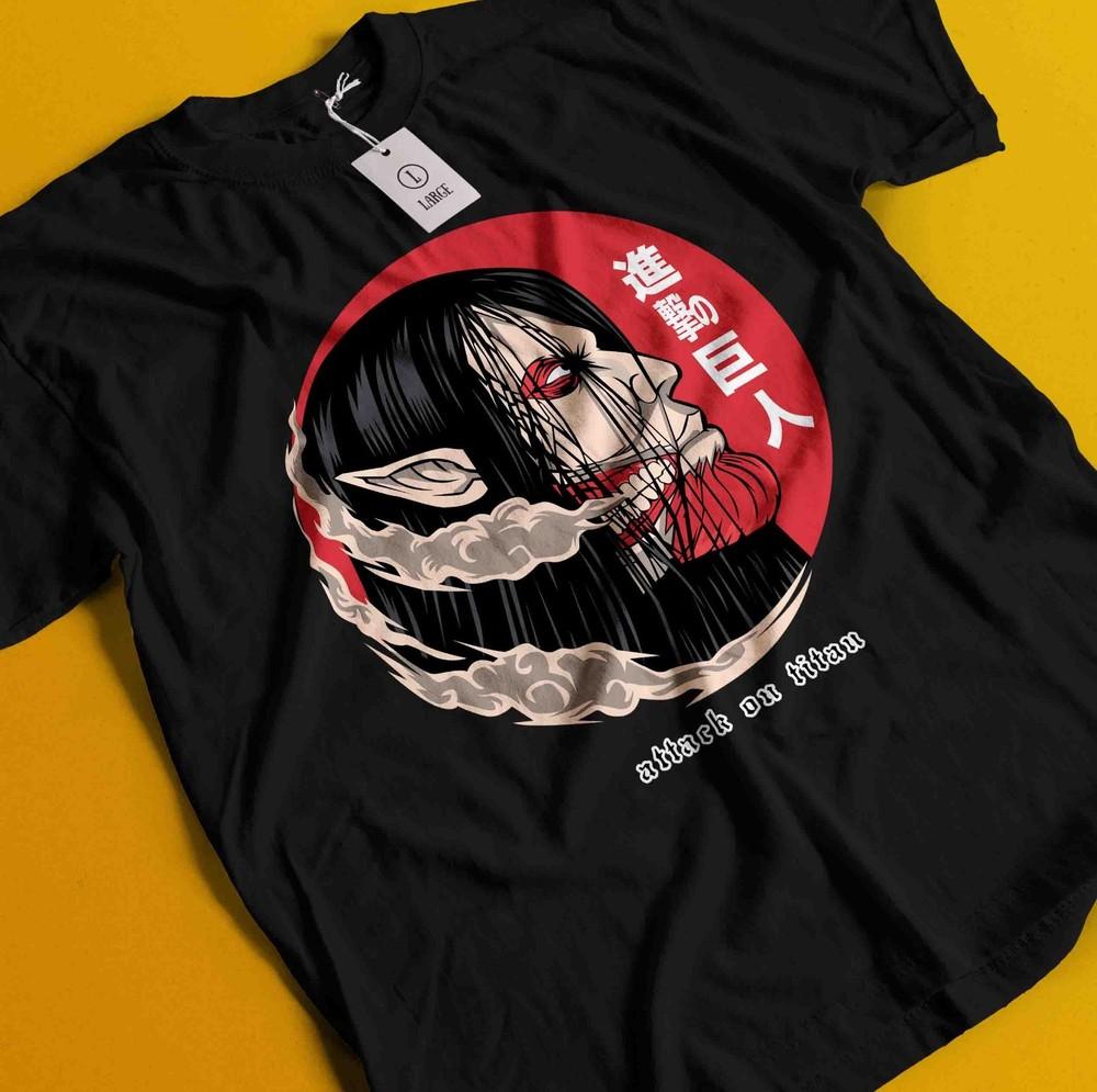 Attack On Titan Shirt Eren Tshirt Mikasa AOT Levi Anime Manga Graphic Unisex Tee