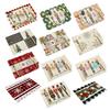 Sturdy Hemmed Table Linens Christmas Mat, Heat-Resistant Faux Linen Placemat, Non-Slip Heat Resistant Pads Washable for Holiday Dining Party Decor Non