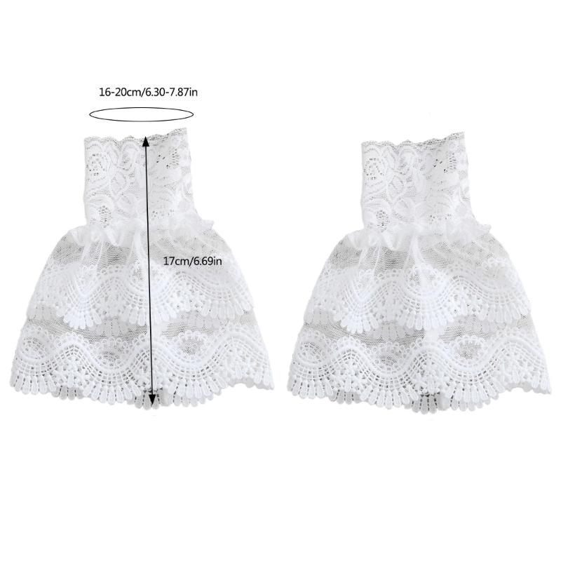 Breathable Lace Detachable Sleeve Wrist Cuffs Sleeves Multipurpose Arm Covers For Office Women Formal Event Daily Outfit