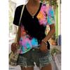 Daily Breathable V-neck Women's Top Versatile Short Sleeve Fashionable Loose T-Shirts Women’s