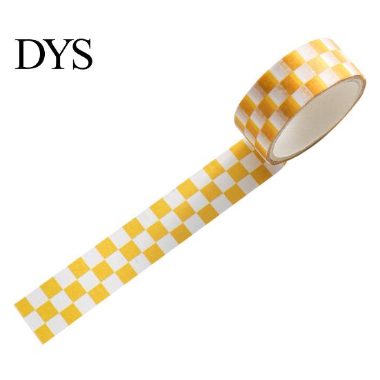 Farbiges Klebeband 1 Rolle Washi Klebehaftklarer Druck Abnehmbar DIY Lichtbeständig Scrapbooking Schachbrettmuster Papier für Kinder