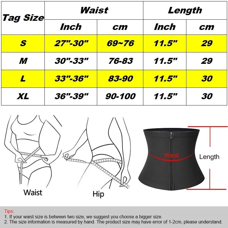 Women Waist Trainer Strap Premium Sauna Wrap Shapers Weight Loss Waist Trimmer Fitness Sweat Workout Slimming Belt Belly Cincher