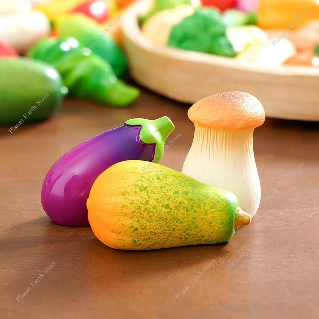 5/10Pcs Simulation Vegetable Small Decorate DIY Photography Landscape Toys Peppers Corn Broccoli Onion Small Vegetable Ornaments