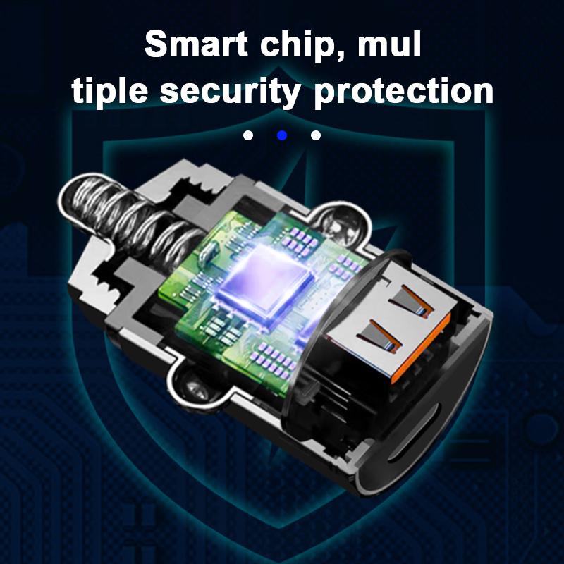 SEAMETAL 30W/100W Mini Billader Hurtiglading QC3.0 Mini PD USB Type C Biltelefonlader for Xiaomi Samsung Huawei