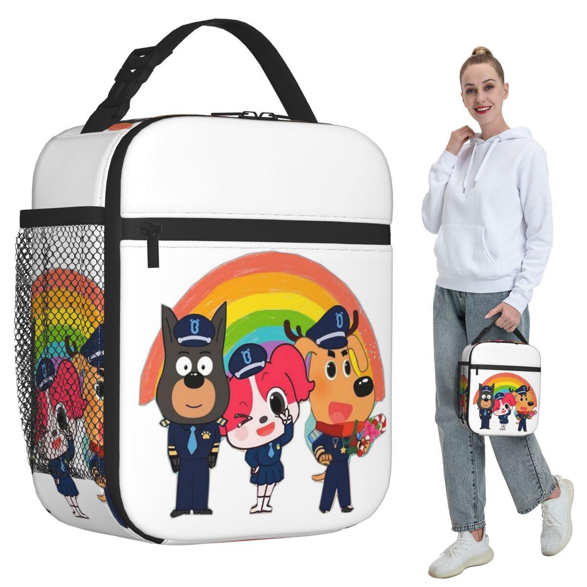 Episode Safety Sheriff Labrador Birthday Party Insulated Lunch Bag for Women Office Cooler Thermal Food Box Tote Lunch Boxes One Size