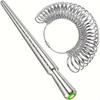 Ring Size Measurement Tool Kit Including a Finger Size Gauge And a Mandrel for Measuring Ring Sizes Jewelry Size Assessment