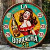Metal Sign Wall Decor Funny Welcome Plaque for Home Living Room Kitchen 20x20 cm