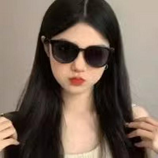 BOGO Sunshade Retro Slim Square Frame Sunglasses - UV Protection & Street Style