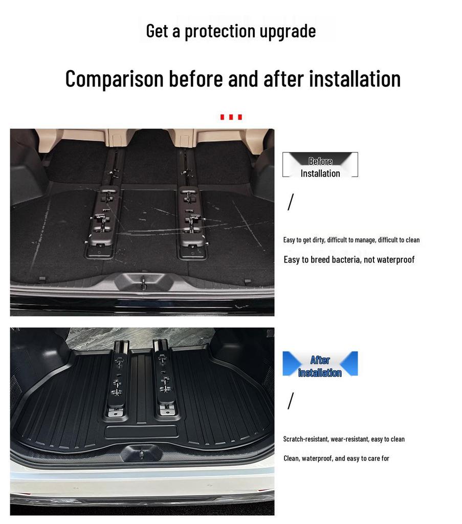 Waterproof 3D Trunk Mat for 06-23 Prius 50 Series - TPE Rear Trunk Mat