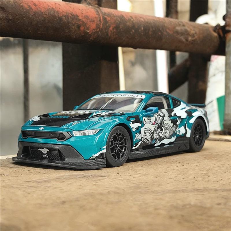 1:24 BMW M4 GT3 Leichtmetall-Sportwagenmodell Diecasts Metall-Rennwagenfahrzeuge Modell Simulation Sound Licht Sammlung Kinderspielzeug Geschenk
