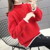Plus Size Loose Mink Velvet Crew Neck Pullover Sweater Women's Autumn & Winter Chenille Thickened Outer Wear Knit Top